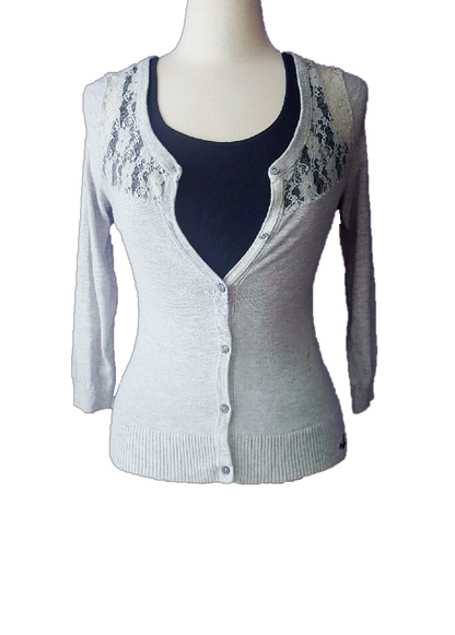 Hollister Sheer Lace Cardigan