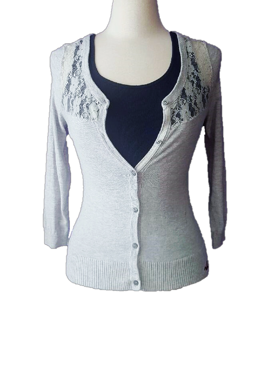Hollister Sheer Lace Cardigan