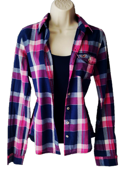 Hollister Plaid Top